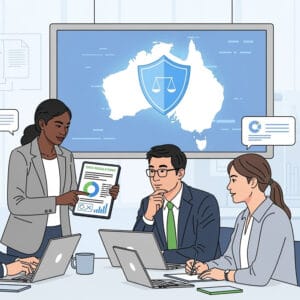 Australian business environment with a focus on data privacy, legal compliance, and the impact of the Privacy Act